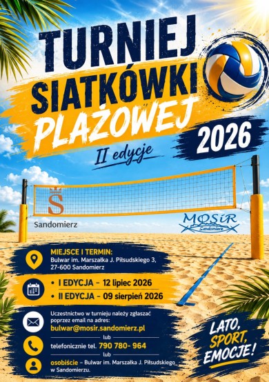 Zdjęcie TURNIEJ SIATKÓWKI PLAŻOWEJ 2026